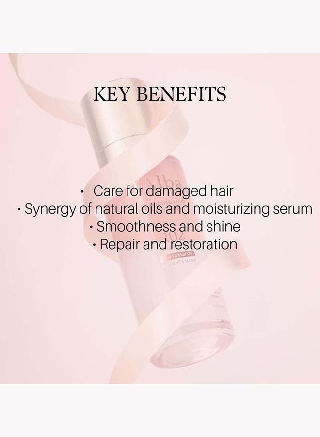 d'Alba Professional Repairing Hair Oil Serum Rose Freesia, 75ml - Image 4